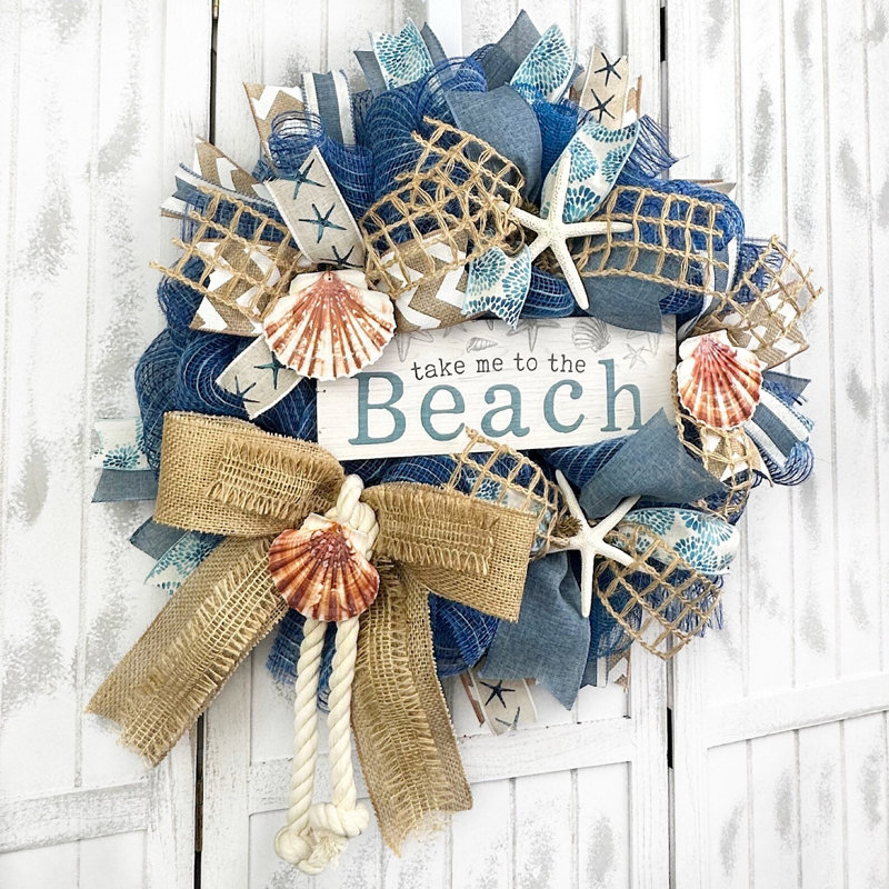Couronne en maille 16 po Take Me to the Beach