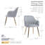 Abdulbaki 46cm H Velvet Upholstered Armchair-672868032