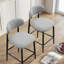 Tabouret de bar rembourré à hauteur de comptoir avec structure en métal-1206450976
