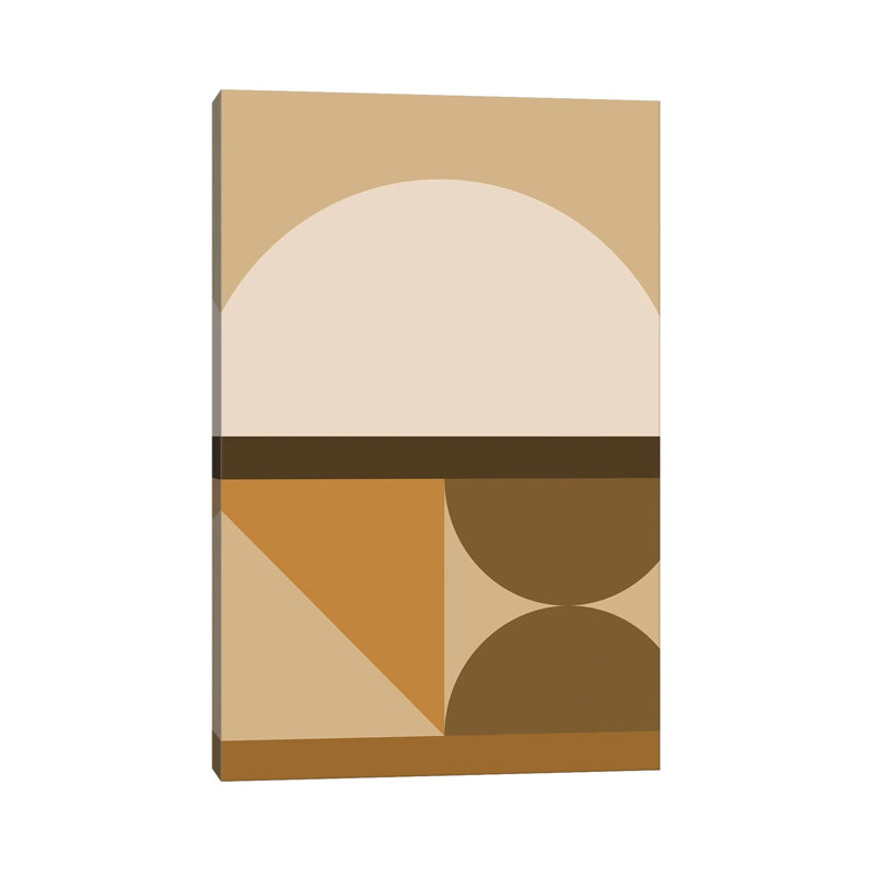 Abstract Geometric XXXIVC - Print on Canvas, Wrapped Canvas, 30.48 cm H x 45.72 cm W