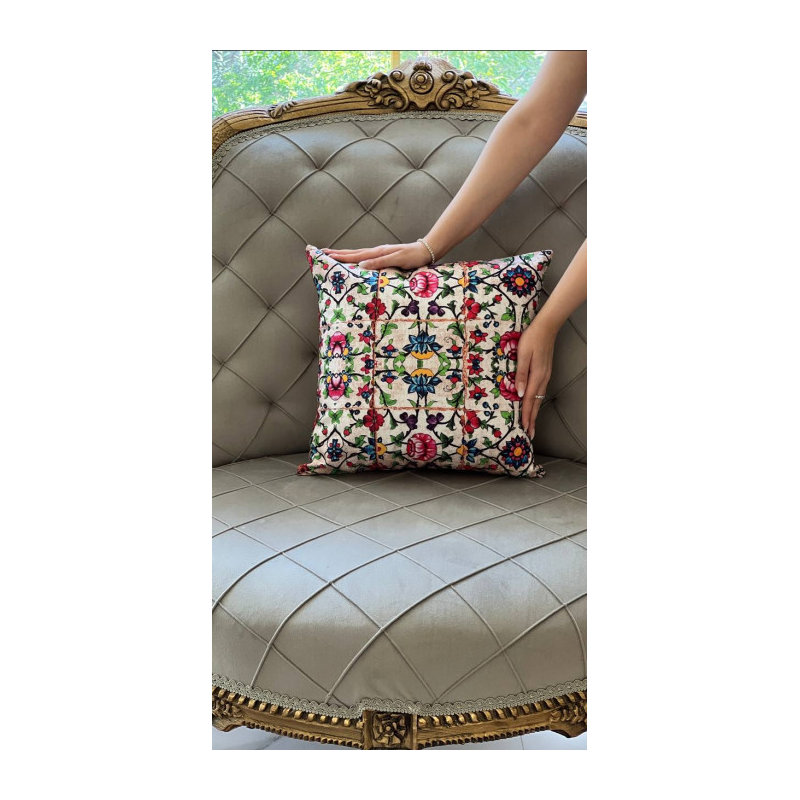 Square Pillow Cover & Insert, Rose/Orange, 16"H x 16"W