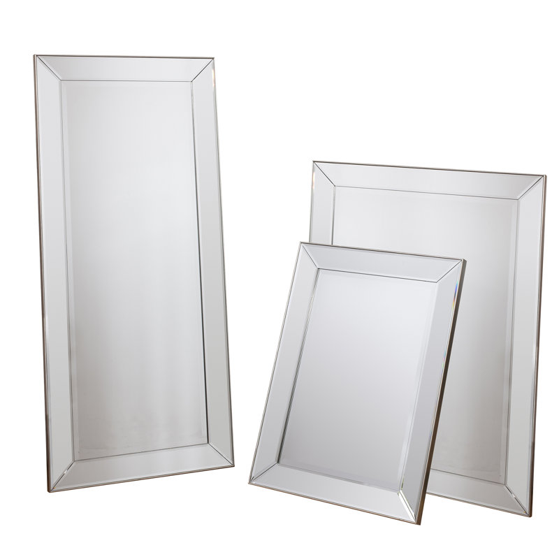 Cossey Glass Flat Wall Mirror, 135 cm H x 60 cm W