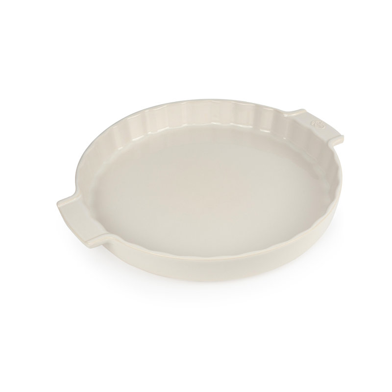 Plat à tarte en céramique PEUGEOT Appolia, Écru