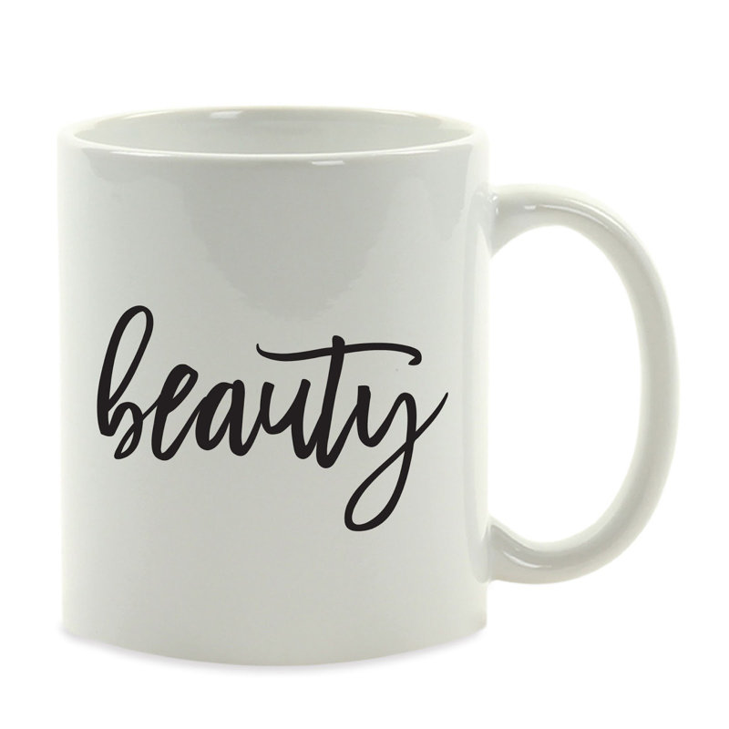 Grande tasse en céramique Albinca Calligraphy
