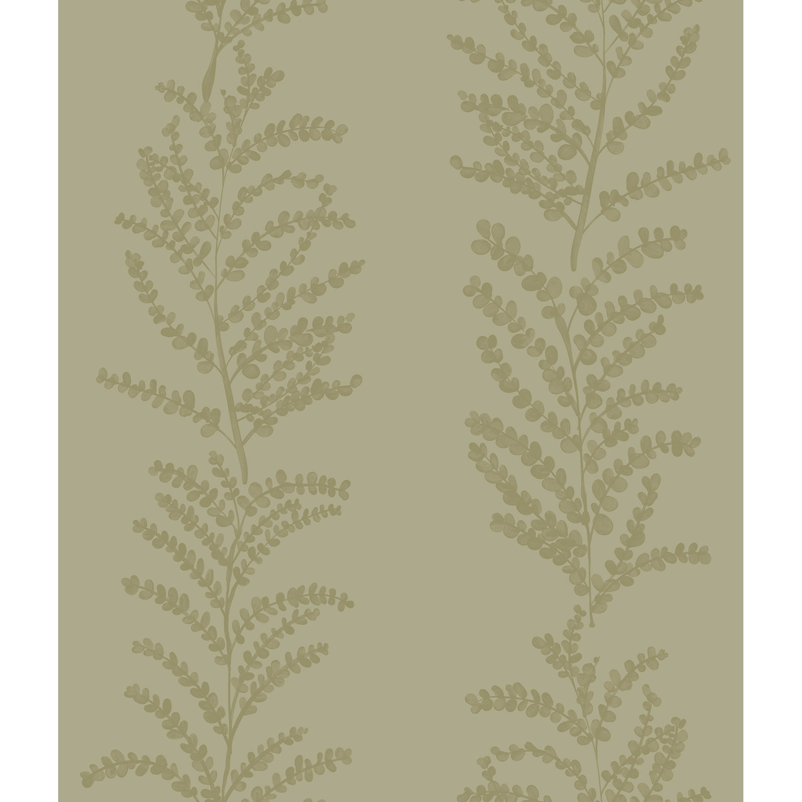 Yuki Osada Modern Floral Wallpaper, Olive