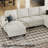 Januelle Bujesily Chenille Multipurpose Storage Ottoman For Sectional Modular Sofa Couch Or As Single Seat Or Low Table-193934874