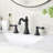 Signature Collection Two-Handle 6" to 10" Widespread Lavatory Bathroom Faucet with Drain Assembly - Matte Black-121632817