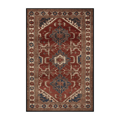 Machine Washable Persian Brown Area Rug