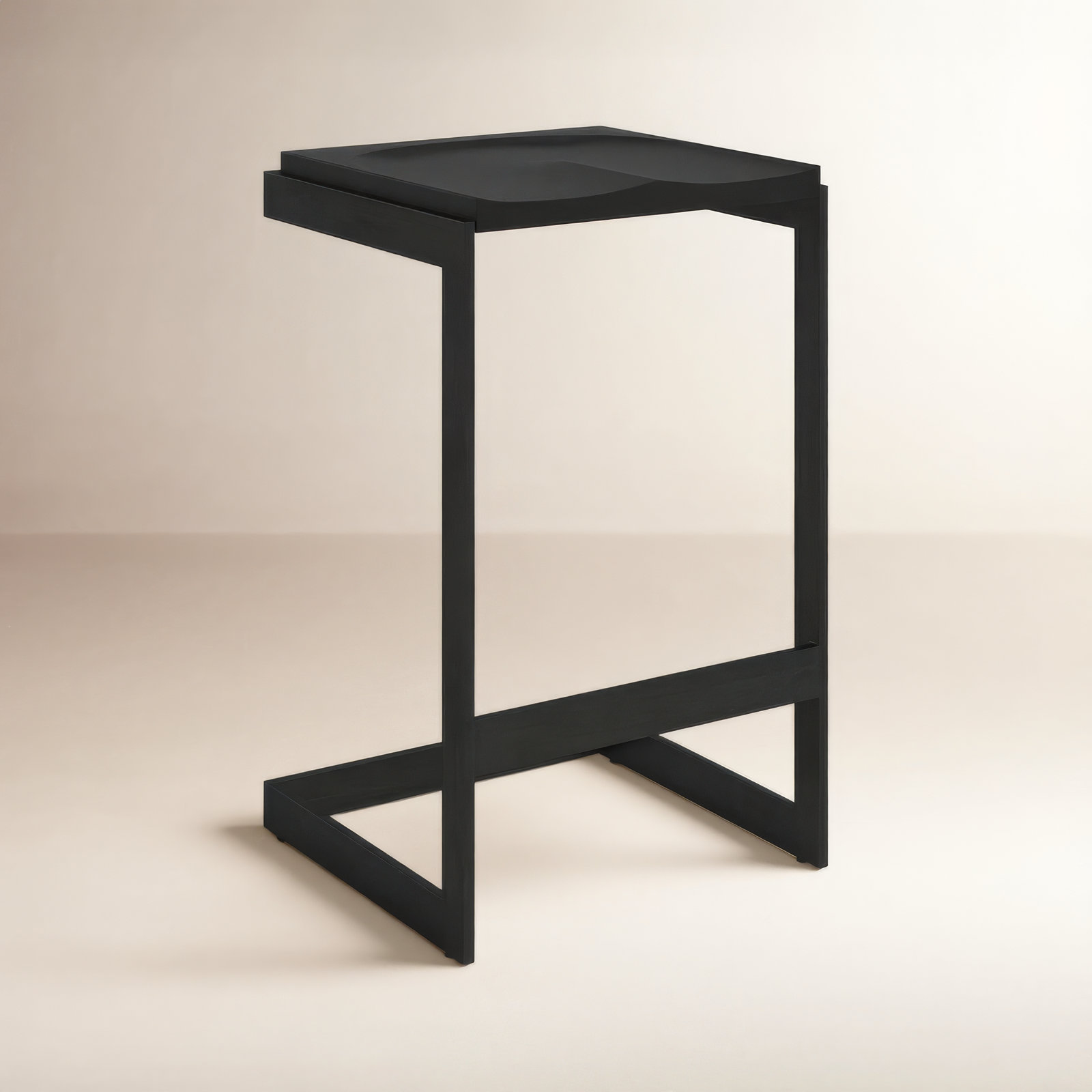 Christina Solid Wood Bar & Counter Stool, Bar Stool (30” Seat Height), Black