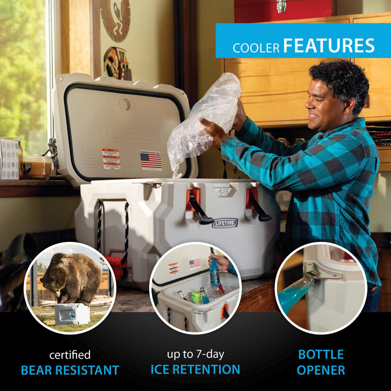 Lifetime 48 Quarts Ice Chest in Beige