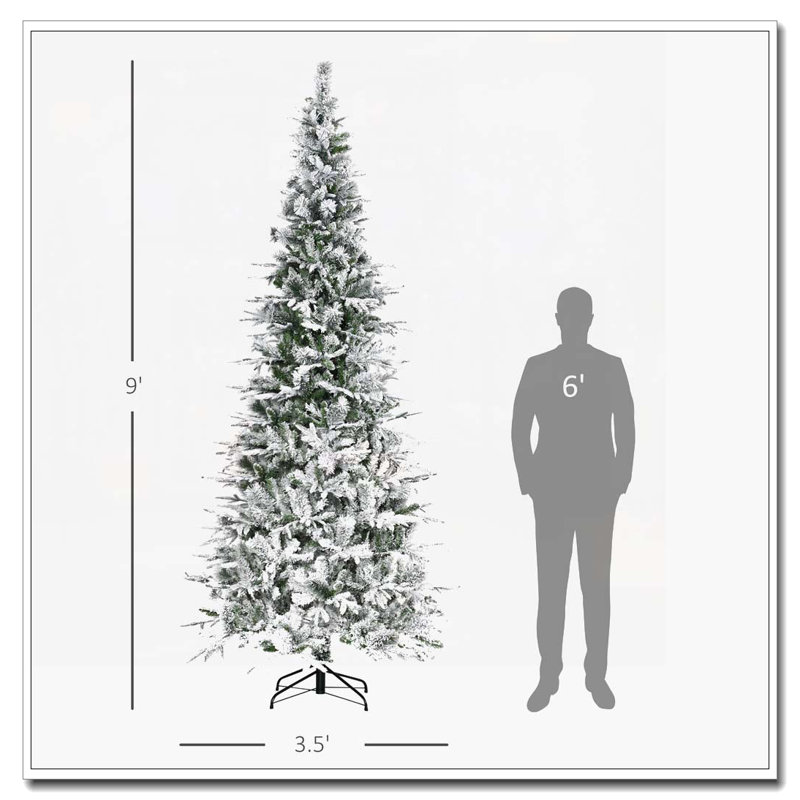 Arbre de Noël artificiel pin enneigé