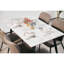 Tables de salle à manger spacieuses (table seulement, sans chaises, avec plateau et pieds), pieds en métal fritté en métal, cuisine de maison moderne