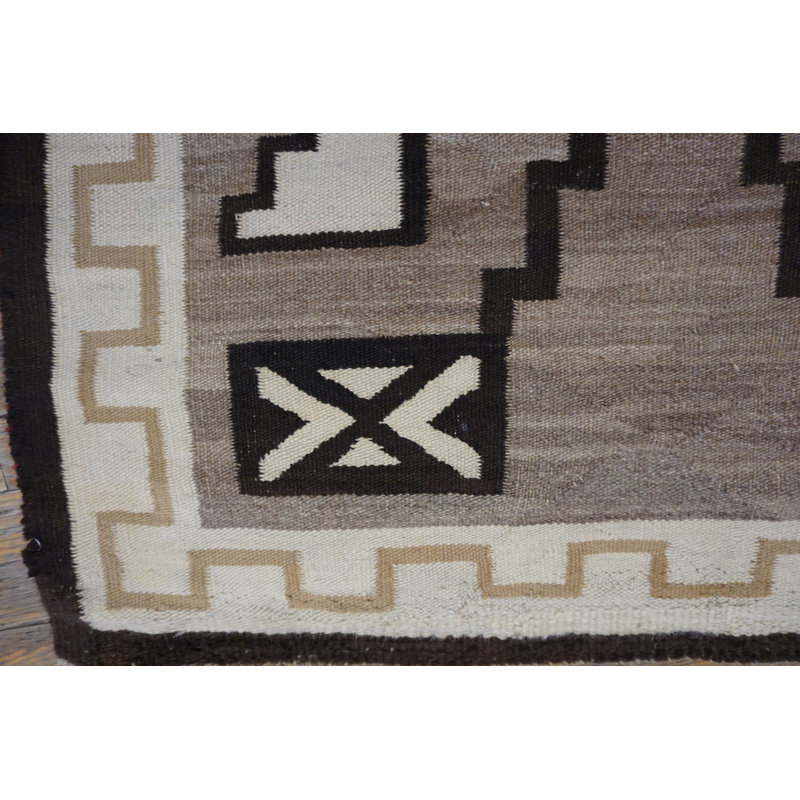 Hand Knotted Wool Geometric Area Rug