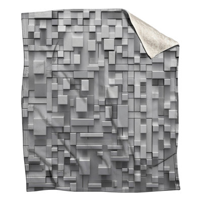 Couvertures géométriques à blocs gris