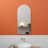 Recessed Frameless Single Door Medicine Cabinet with Adjustable Shelves