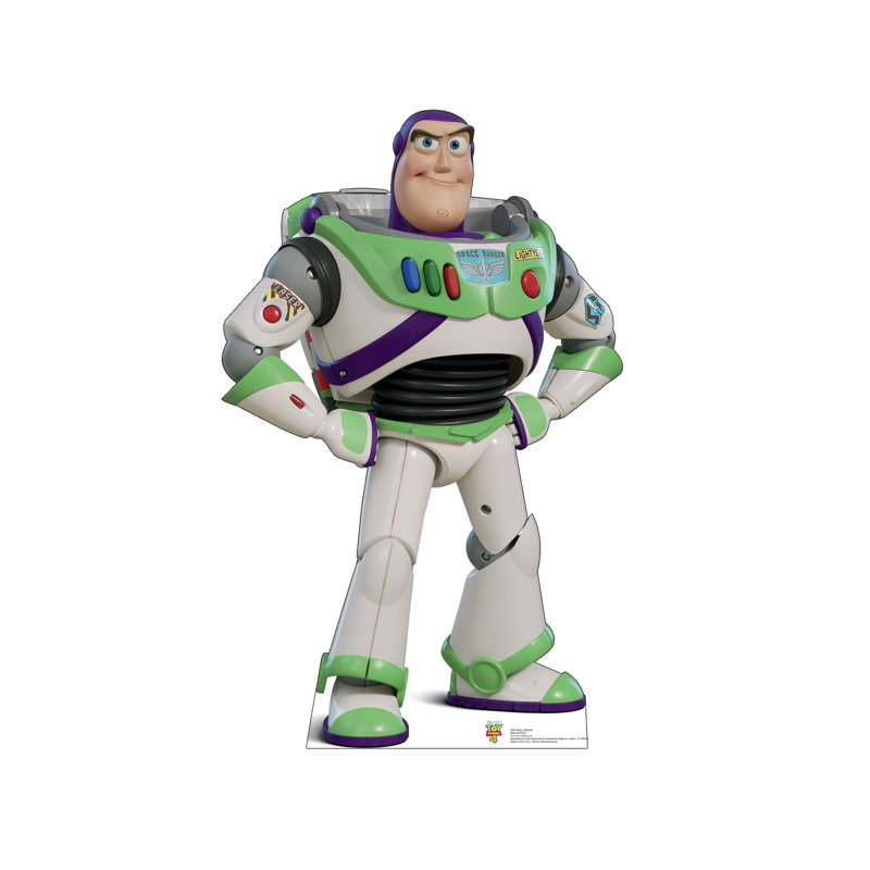 45'' Buzz Lightyear White Spacesuit Cardboard Stand-Up