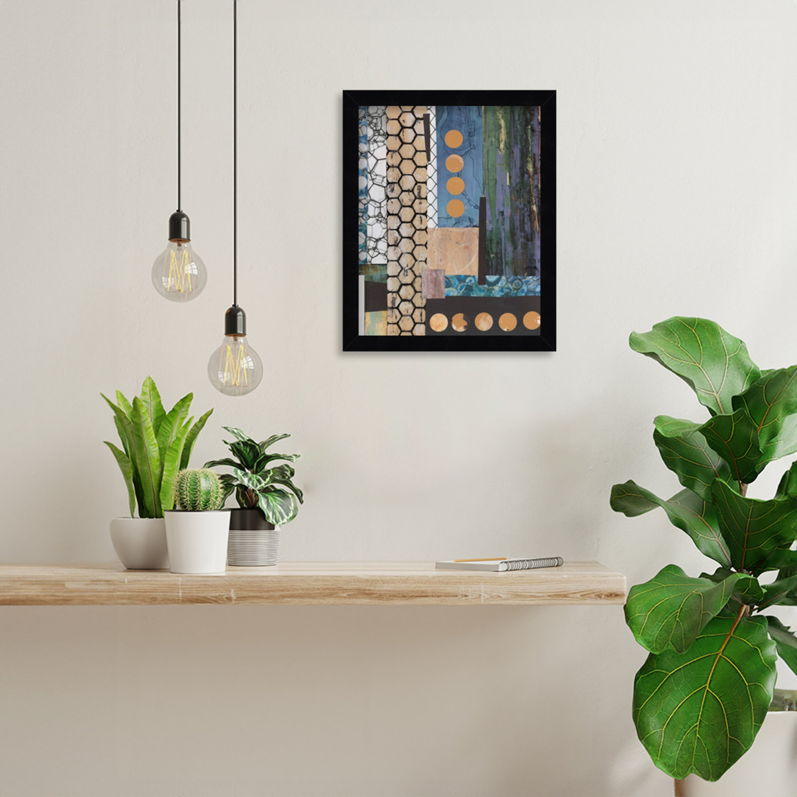 Mashup No. 2 Print by Natalie Avondet, Black, 13" H x 11" W