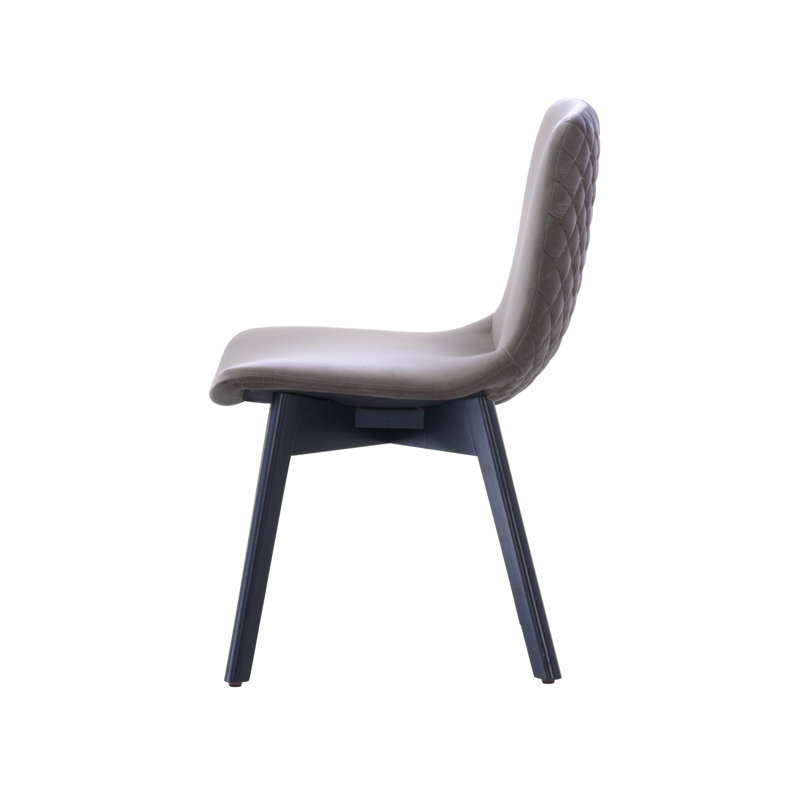 Jada 137.2cm H Velvet Upholstered Side Chair, Elephant