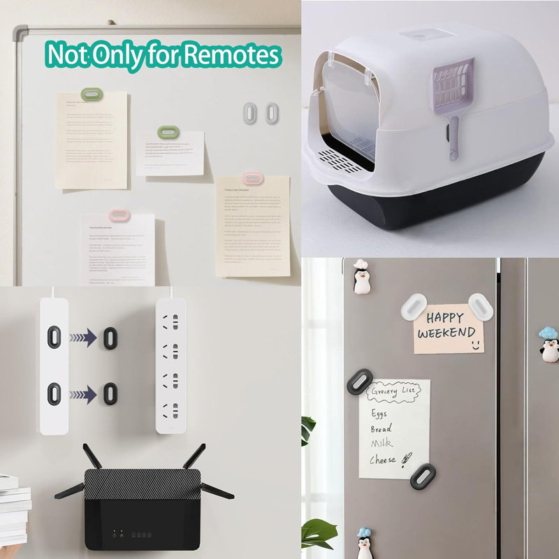 Magnetic Remote Control Holder Wall Mount, 5 Pack TV Remote Holder Wall Mount