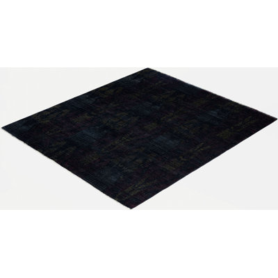 Tapis rond en laine noir 5 pi 0 po x 5 pi 7 po Huckaby