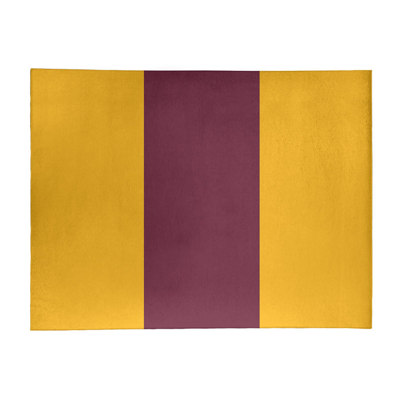Tapis doré/vin rayé, Rectangle 9 pi x 12 pi