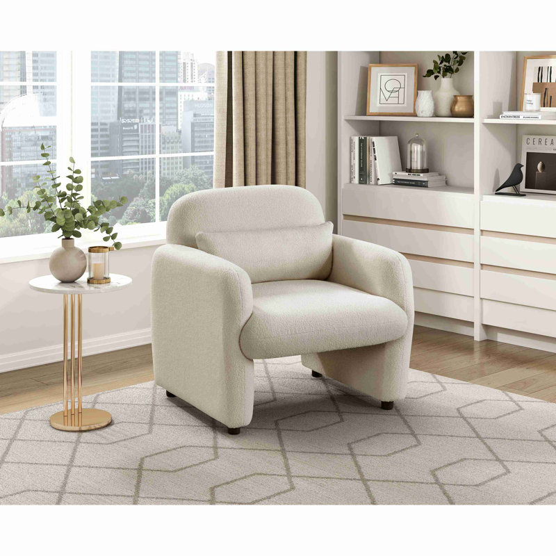 Fauteuil de confort contemporain 1 pièce, Beige