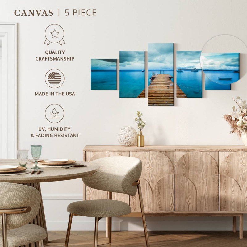 Bonaire Dock, 42" H x 92" W