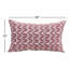 Taie d'oreiller et insert rectangulaire Liza en rouge / orange / blanc