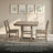 5-Piece Outdoor Dining Set With Square Table And 4 Chairs And Umbrella Hole-278628028-278628031