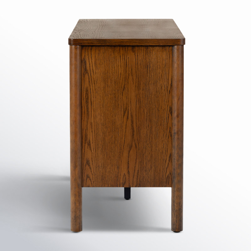 Kaplan Wood 3-Door Sideboard, Medium Oak