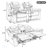 Home Theater Seating Manual Recliner Loveseat With Hide-Away Storage, Cup Holders And LED Light Strip For Living Room-930334945
