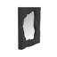 Miroir Magma, pierre gris anthracite