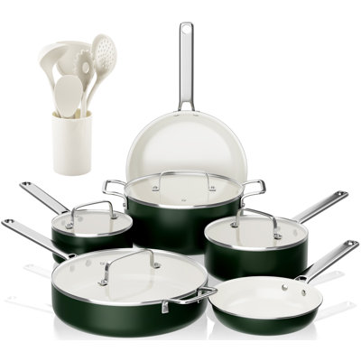 15 - Piece Non-Stick Ceramic Cookware Set
