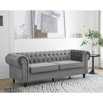 Dalessandro 3 Seater Velvet Sofa