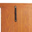 Curio de coin éclairé en chêne foncé, conception à deux sections, étagères réglables, dossier en miroir, armoire de rangement pour cerise ou espace inspiré, portes vitrées exquises, collection idéale et vin