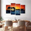 «Guitare Sunset», reproduction d'art sur toile-368553490