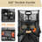 54" Double Decker Wagon Cart with Wheels Foldable, 550L Large Capacity Collapsible Wagon, 550LBS Load Heavy Duty Wagons Carts, Retractable Height & Extra Long Folding Beach Wagon-108685110