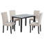 Ensemble de 4 tables et chaises de cuisine moderne-581045517