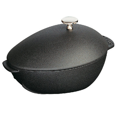 Staub Cast Iron 2-qt Mussel Pot - Matte Black