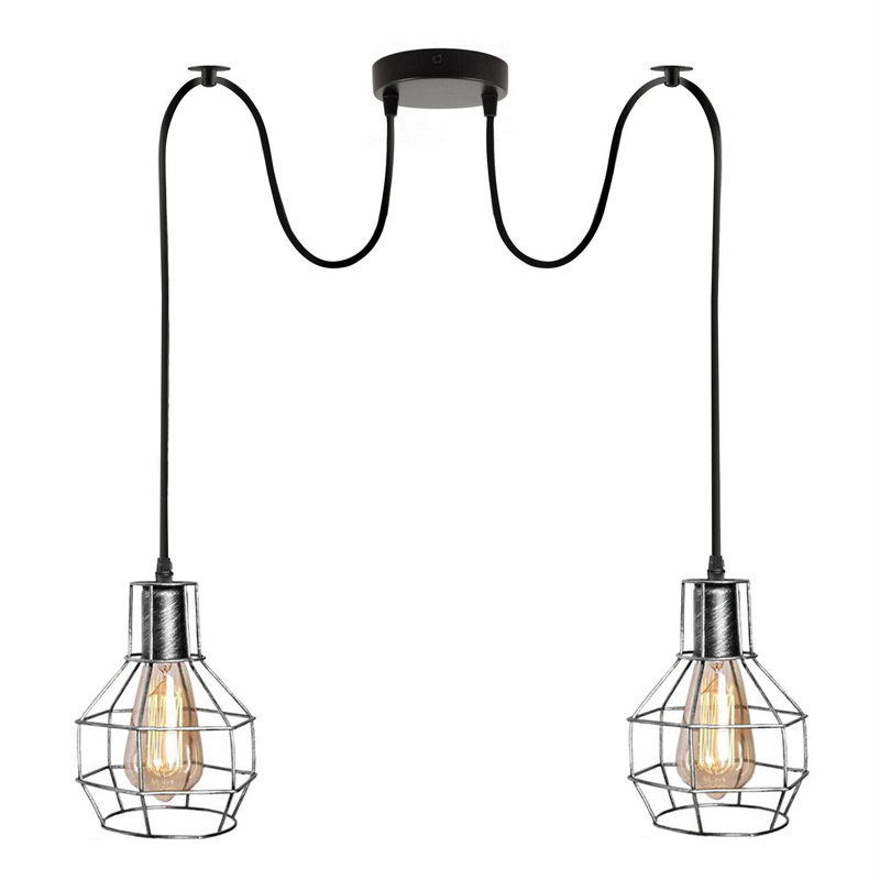 Marhill 2 - Light Cluster Pendant, Brushed Silver