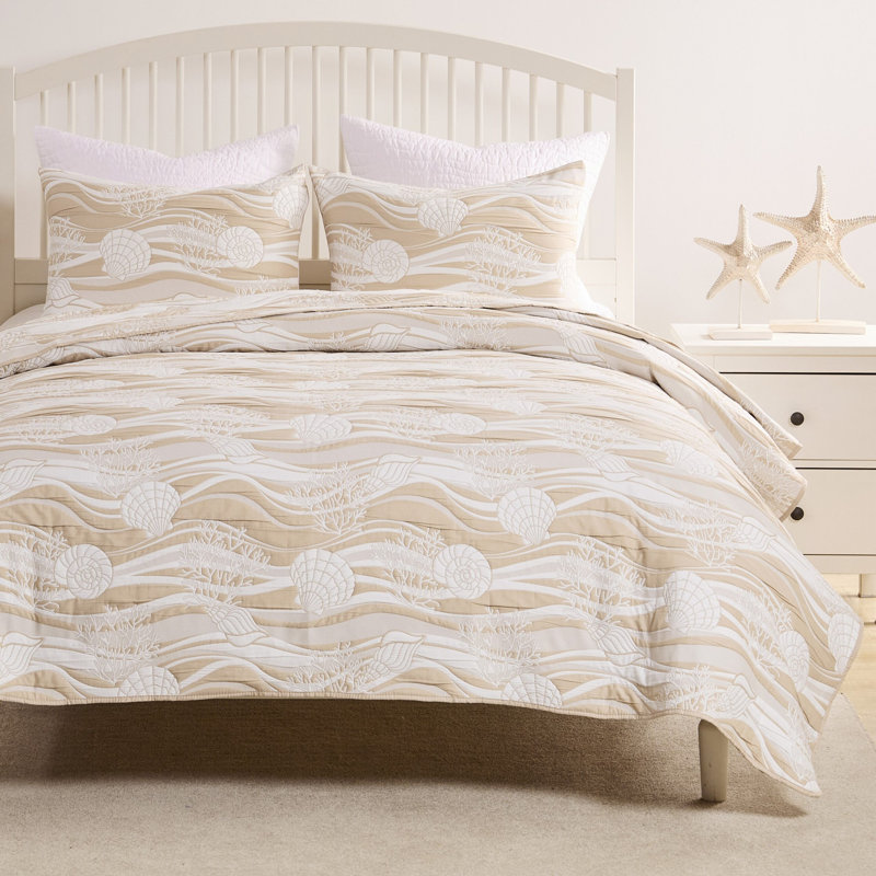 Ensemble de couvre-lit taille simple 2 pièces Greenland Home Fashions Dover, 68 x 88 po, Couvre-lit simple et 1 taie standard