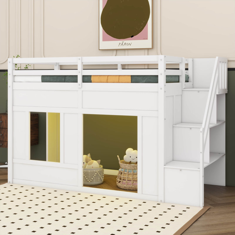 Loft Bed, Twin, White