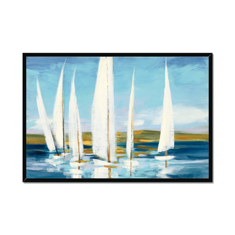 Horizon by Julia Purinton - Painting, Black Framed Paper Print, 65cm H x 95cm W