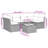 Vidaxl Garden Sofa Set Brown