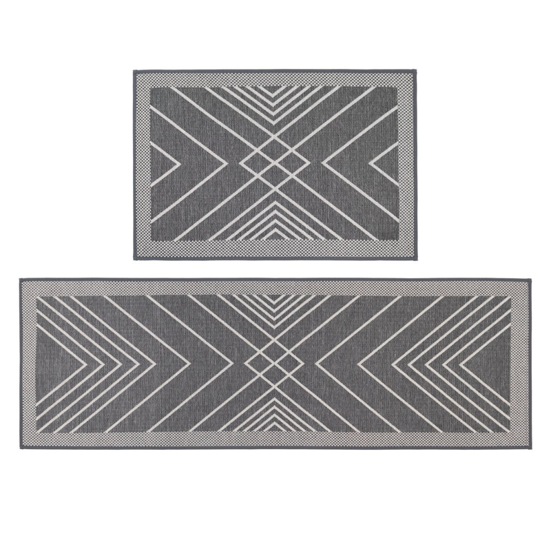 Abstract 50cm X 75cm Area Rug Set
