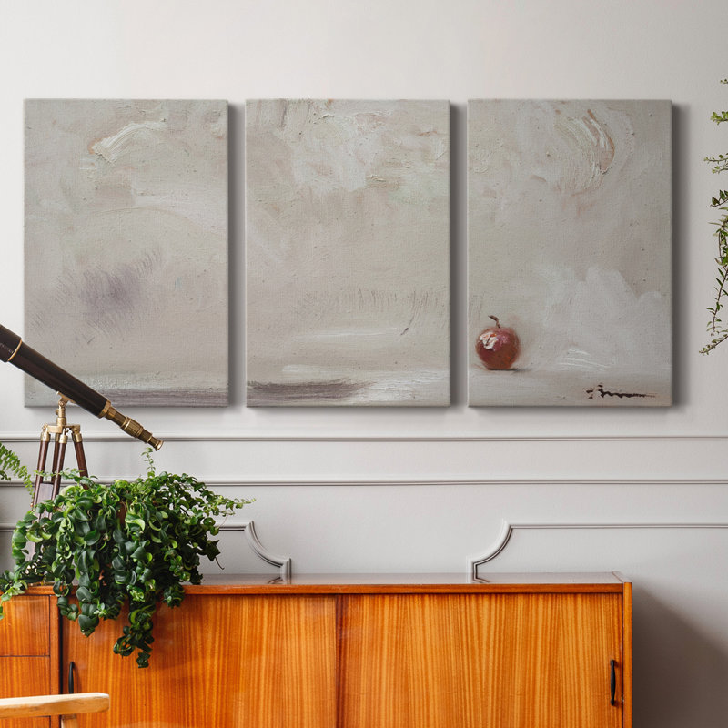 «Crabby Apple», ensemble de 3 reproductions d'art sur toile encadrées, H 12 po x l 24 po x P 1 po