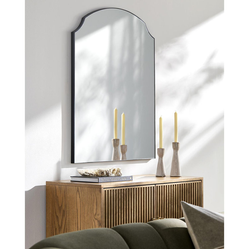 Galey Alix x Livabliss Landon Mirror, Matte Black, 36" x 29"