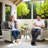 Three-Piece Outdoor Swivel Chair Set-1847364725