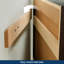 Armoire murale contemporaine, finition brune