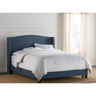 Olen Upholstered Wingback Bed